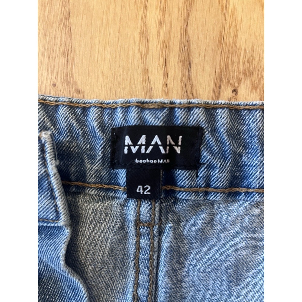 boohooMAN Womens Carpenter Jeans 42 button fly  Plus Super Cute! - Picture 12 of 12
